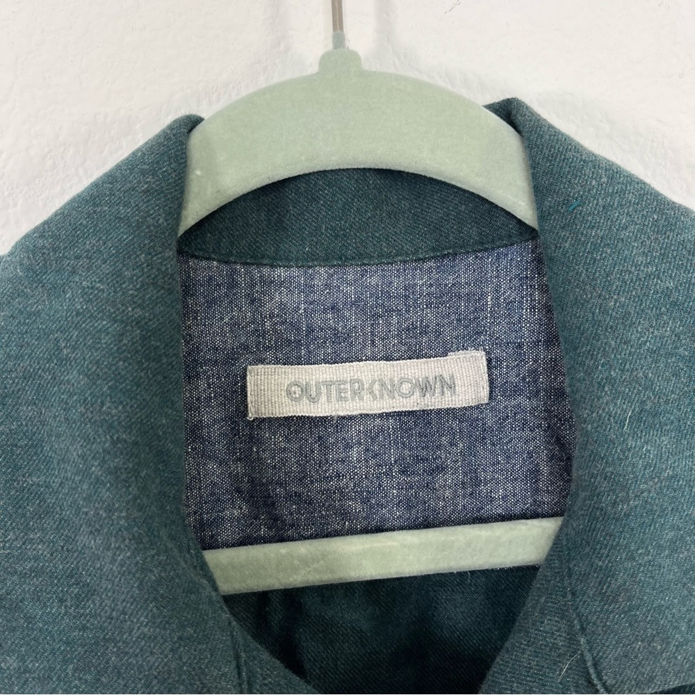 OUTERKNOWN Flannel Shirt 100% Cotton size Medium - Picture 3 of 8